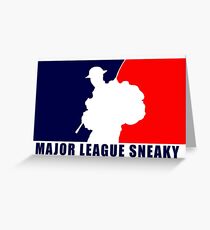 Little Top presents "Major League Sneaky" LRRP, LRSC, LRSD Sticker Greeting Card