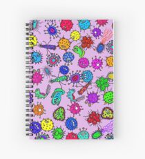 Bacteria Background Spiral Notebook
