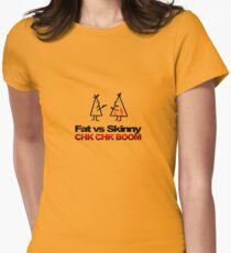 Fat v Skinny Women's Fitted T-Shirt