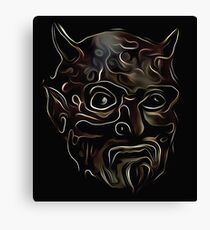 Black flame Canvas Print