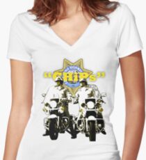 CHiPs Women's Fitted V-Neck T-Shirt