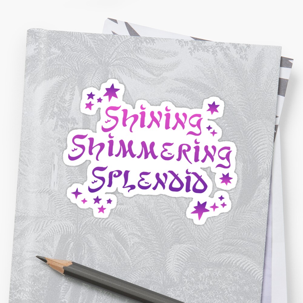 "Shining, Shimmering, Splendid - A Whole New World - Aladdin" Stickers ...