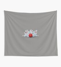 Bolos, bolera, juego Wall Tapestry