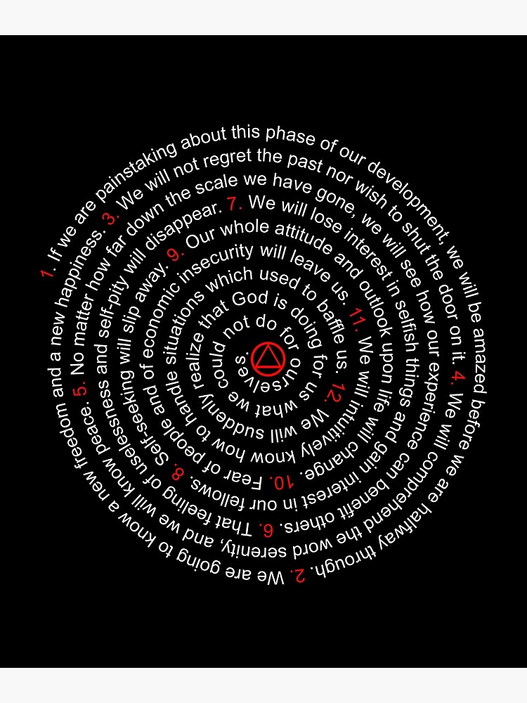 The 12 Promises Alcoholic Anonymous Advocacy by CreativeStrike