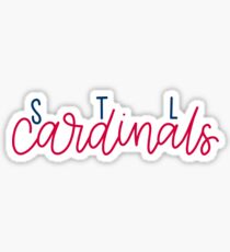 STL cardinals Sticker