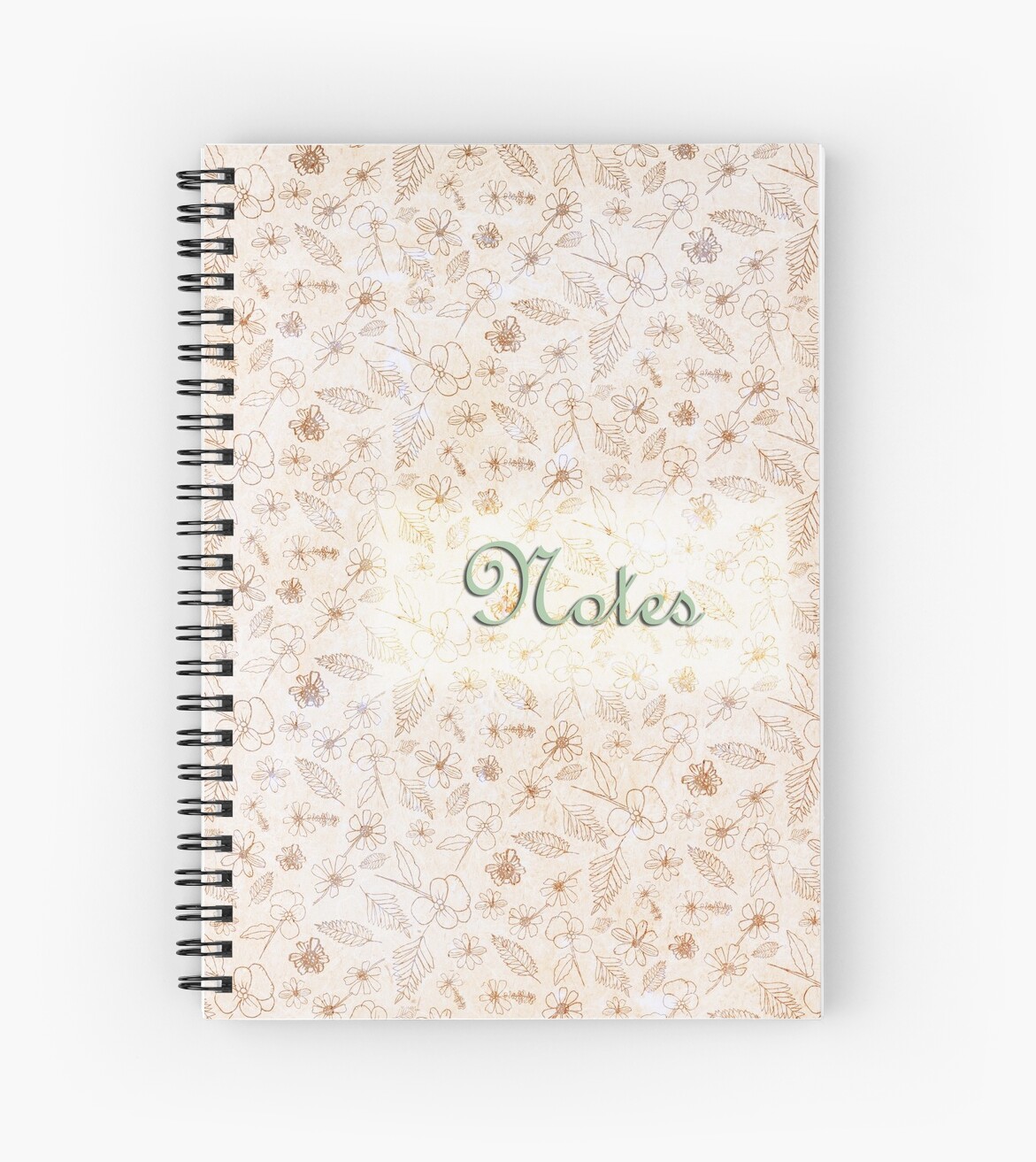 vintage flowers notebook spiral notebooks by beateallerton redbubble