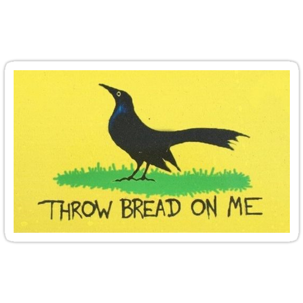 throw-bread-on-me-bumper-sticker-stickers-by-cassiarose-redbubble