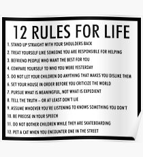 12 rules for life jordan peterson (version 1) Poster