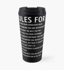12 rules for life jordan peterson (dark version) Travel Mug