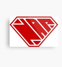 Power Nap (Red) Metal Print