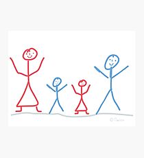 Family with children Photographic Print