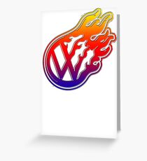 VW Flame Logo Greeting Card