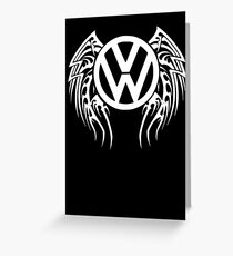 VW Wing LOGO Greeting Card