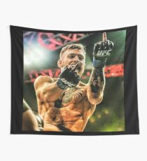Conor McGregor Middle Finger Design Wall Tapestry