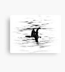 Bigfoot and the Loch Ness Monster team-up confirmed? Canvas Print