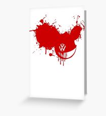 VW Bleeding Greeting Card