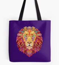 Geometric Lion Tote Bag
