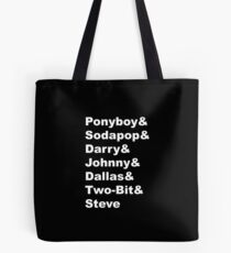 The Outsiders Characters Tote Bag