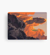 City in the Clouds Canvas Print