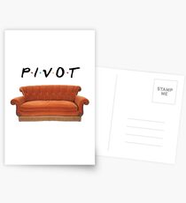 Friends Pivot Quote and Couch Postcards