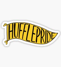 Pegatina Hufflepride Banner