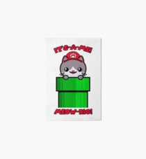 Cat Cute Funny Kawaii Mario Parody Art Board