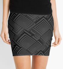 Optical Art | Op Art | The Abstraction of Cubist Collage Mini Skirt