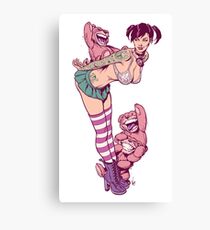 Jumping Teds, Shrunken Heads and Punk Co-eds Canvas Print
