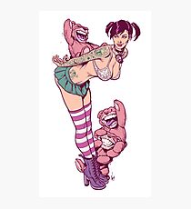 Jumping Teds, Shrunken Heads and Punk Co-eds Photographic Print