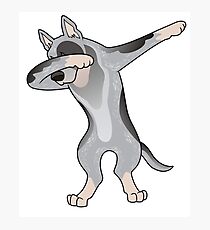 Funny Australian Cattle Dog Dabbing Photographic Print
