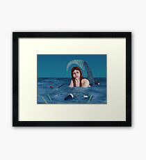 The Unhappy Mermaid Framed Print