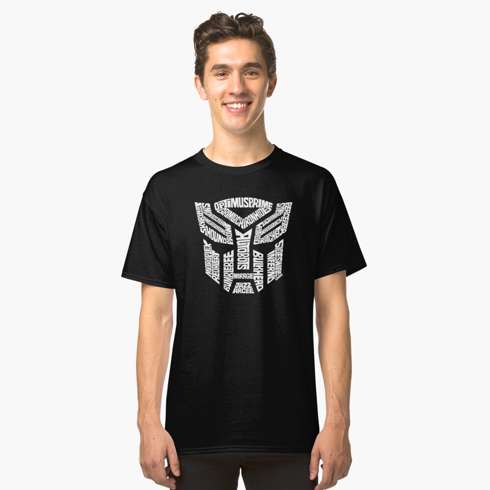 Transformer Autobots White Classic T-Shirt