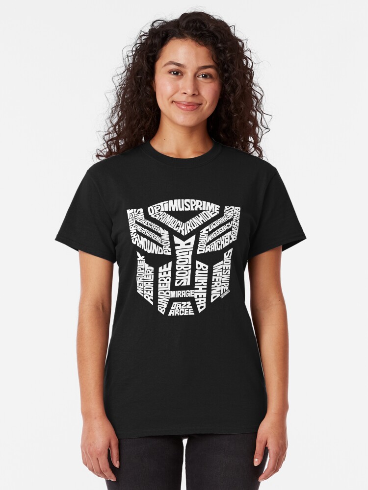 Alternate view of Transformer Autobots White Classic T-Shirt