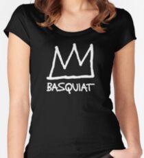 Jean-Michel Basquiat Crown Women's Fitted Scoop T-Shirt