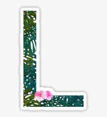 L - Tropical Alphabet Series Sticker