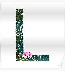 L - Tropical Alphabet Series Poster
