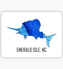 Sea Blue Sailfish (Emerald Isle, NC) Sticker
