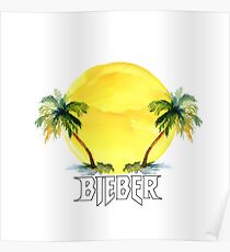 PALM TREES - BIEBER - SUN Poster
