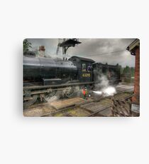 No.63395 On The Road Crossing Canvas Print