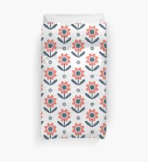 Grunge flowers Duvet Cover