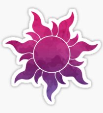 Pink to Purple Gradient Flower Sticker
