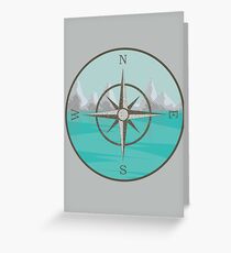 Compass Seascape #1 Greeting Card