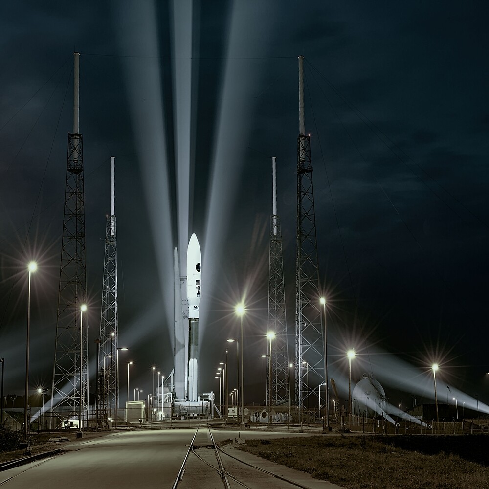 "Why do Rockets Launch at Night" by OLena Art ️ Redbubble
