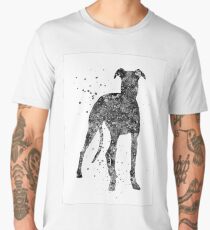 Whippet, Whippet art, watercolor Whippet Men's Premium T-Shirt