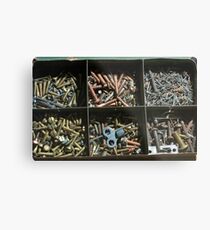 Screw tin Metal Print