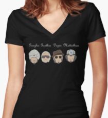 Dreadful Disguises Women's Fitted V-Neck T-Shirt