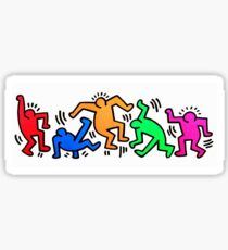 KEITH HARING DANCING FIGURES STICKER Sticker