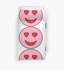 Sweet Happy Emoji Duvet Cover