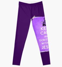 Keep Calm And don't fcuk with the Jesus Leggings