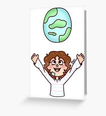 Oliver Rules the Earth Greeting Card